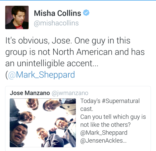 castiel-left-his-mark-on-me:  Mark Sheppard is gonna kill him. 
