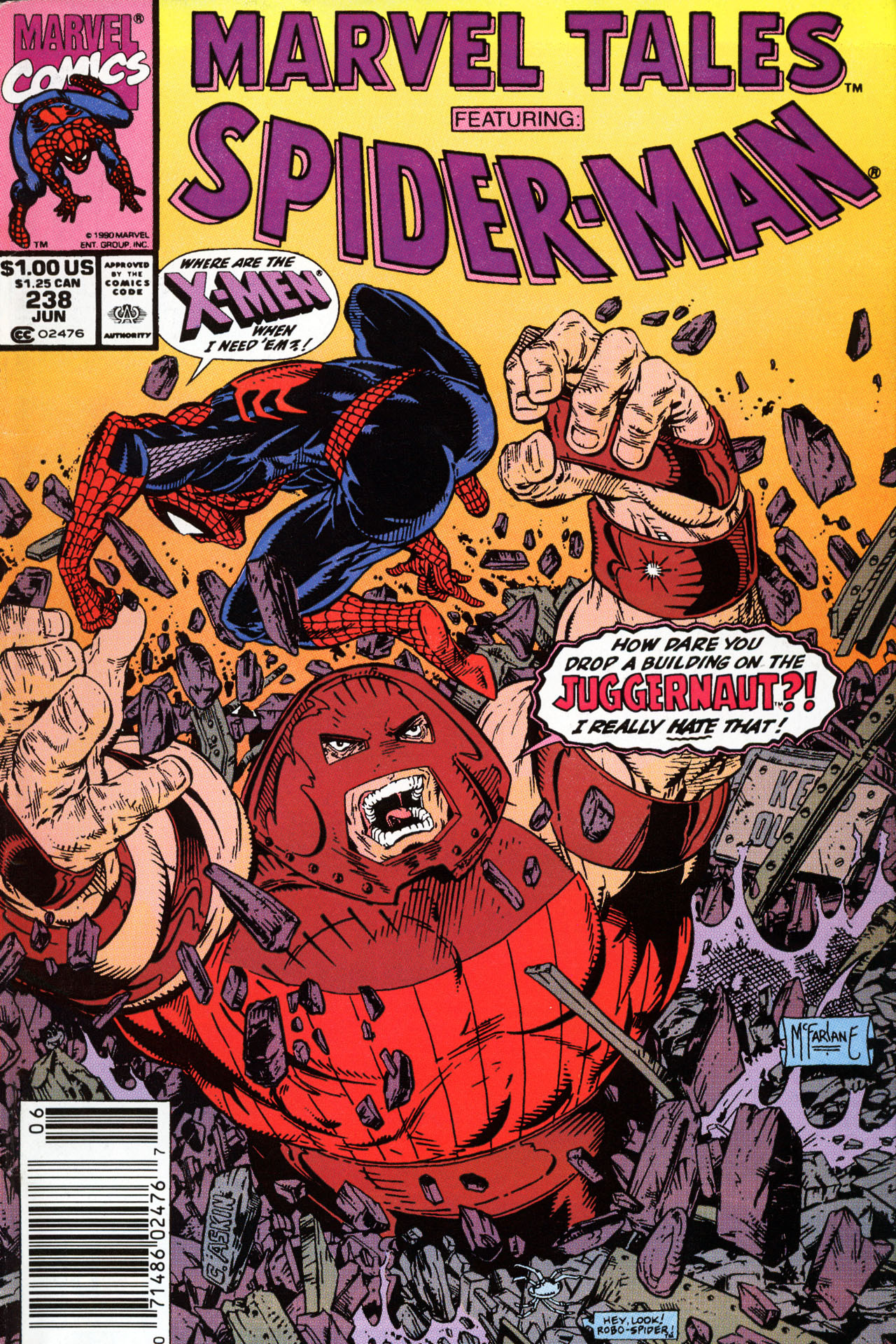comicbookcovers:  Marvel Tales #238, June 1990, cover by Todd McFarlane