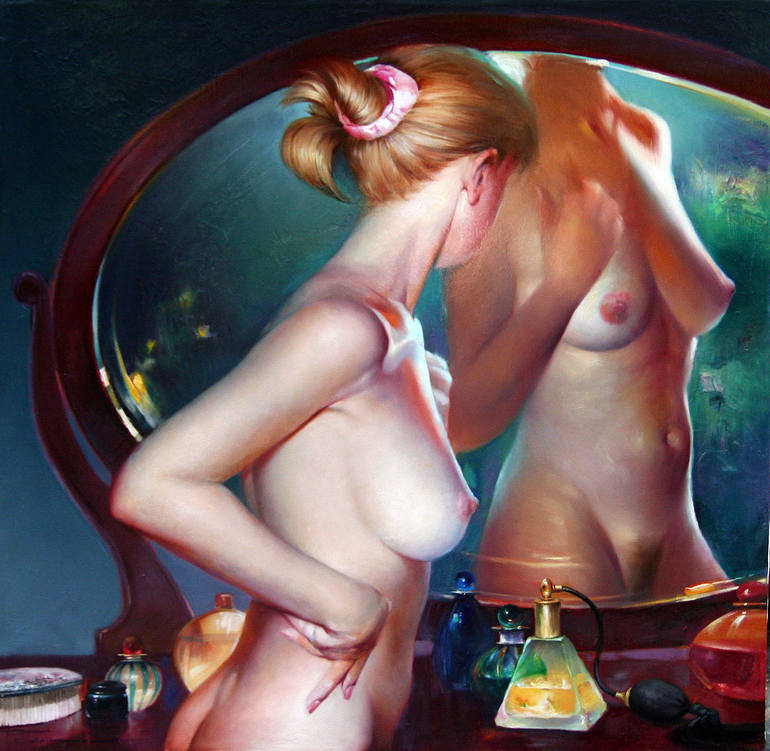 artbeautypaintings:  Mirror - Viacheslav Plotnikov 