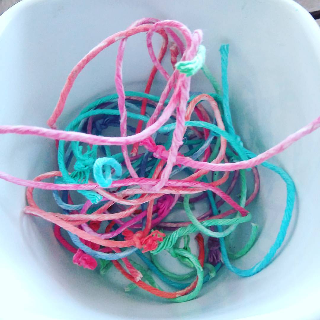Colourful worms!   #string #colourful #tiedye #worms