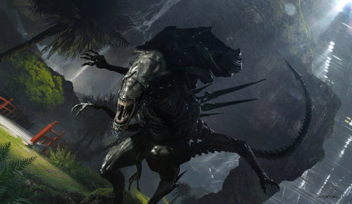 conceptartworld: Check out these concept art pieces for Neill Blomkamp’s #Alien 5 pitch create