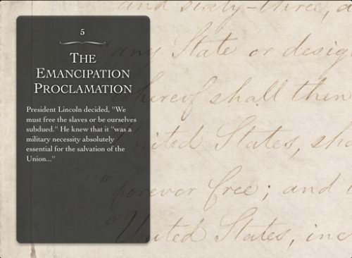 Our new eBook - The Meaning and Making of Emancipation - is now available in iTunes!
This Multi-Touch book for iPad is free to download. An ePub version for iPhone, Android devices, eReaders, and online ePub readers is coming soon!
The book presents...