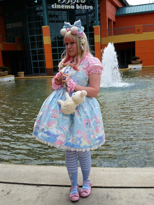 marchenribbon:Korillakkuma coord with Dream Fantasy! For miniminicon! Angelic Pretty - Dream Fa