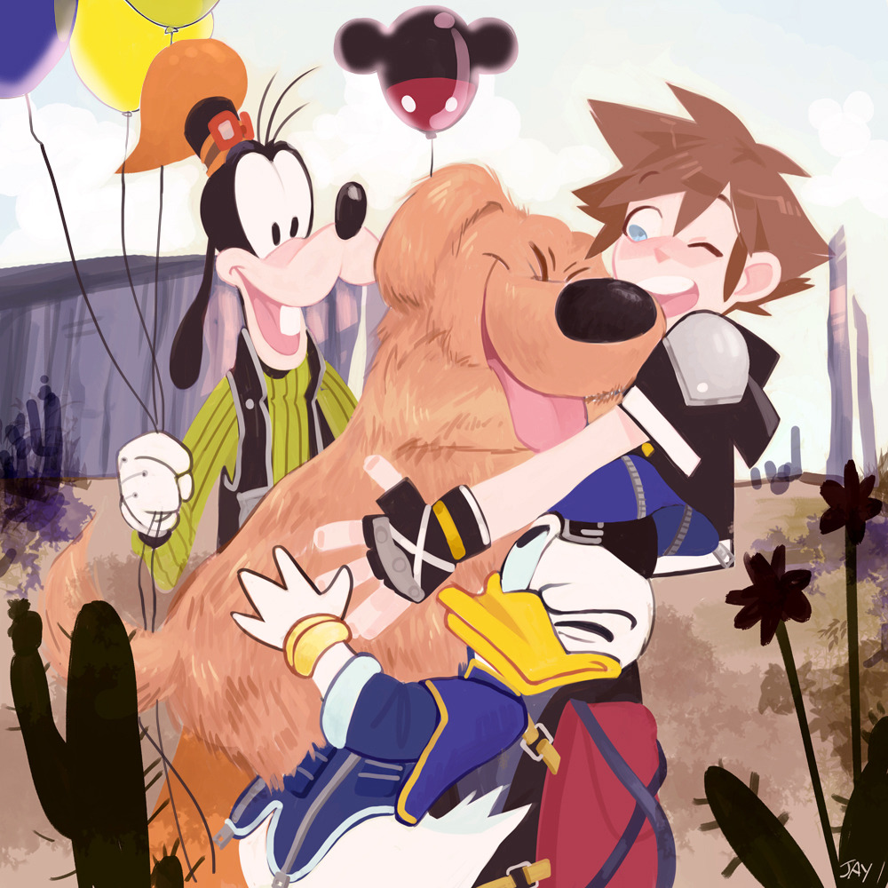 yourhandiheld:  just picture dug yelling I LOVE YOU over and over at sora okay!!!