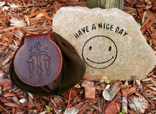 This pouch will be up in the shop soon. Large waist pouch made from suede leather with the flap and 