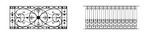 Some balcony pattern studies, with a pinch of Parisian architecture.