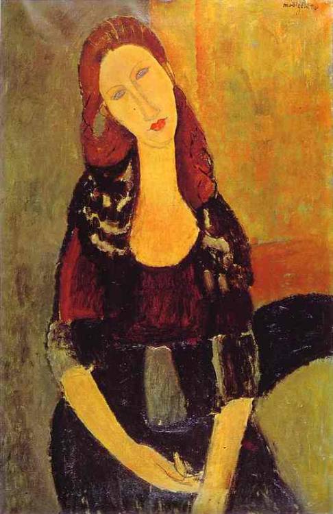  Jeanne Hébuterne, the last mistress and model of Amedeo Modigliani. He painted her many