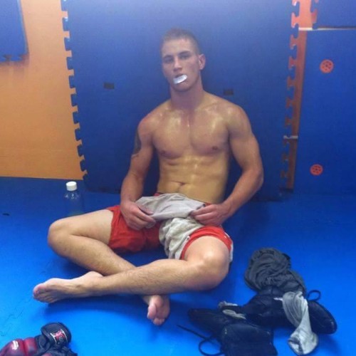 czech-boys: Shirtless Czech fighter Zdeněk after training hot as fuck