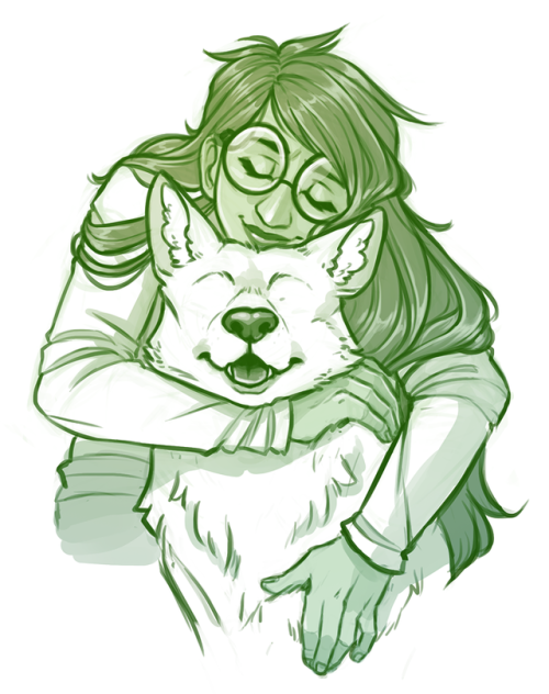 yoccu: recent sketch commission of Jade and Bec!!! ive missed drawing homestuck omg ✨ commissions | 