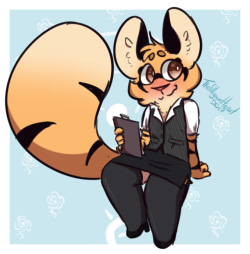thepolygonheart:warmup office tiger Cutie