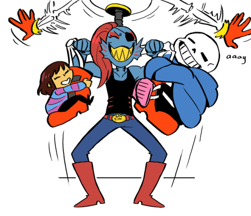 retrodynamics: Undyne isn’t being cute she just wants to suplex them all at once