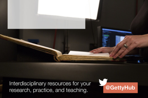 Introducing @GettyHub!Looking for social media to support your research, practice or teaching? Intro