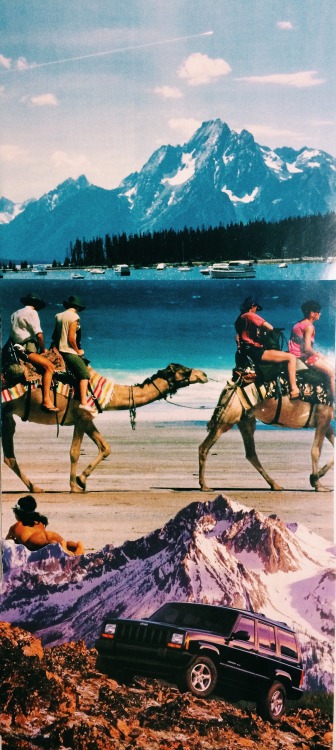 Bon voyage_2014 Handmade paper collage