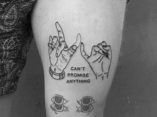 Skeleton pinky promise tattoo matching couple tattoo  Pinky promise tattoo  Matching couple tattoos Promise tattoo