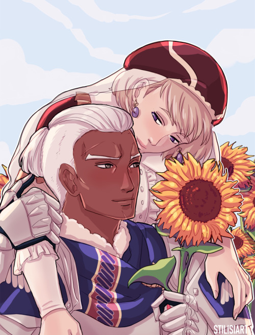 for mercedueweek day 4 : flowers these two are so tender and loving together