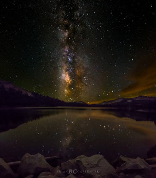 just–space:  Galactic Standstill Lake Tenaya, California js