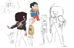 rebeccasugar:Concept sketches for Max Capacity!&lt;3 &lt;3 &lt;3