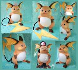 iquipau:  Life size Raichu! hooray!he was lots of work but man, how cool it was to work on him and see him ready and standing by himself &lt;3find more of my work at my deviant page!