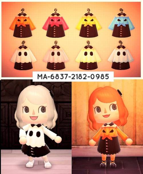 qr-closet:halloween ghost & pumpkin dresses