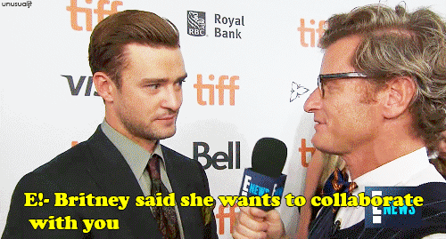 unusualjt:Justin Timberlake Wants a Britney Spears Collab | E! Live from the Red Carpet