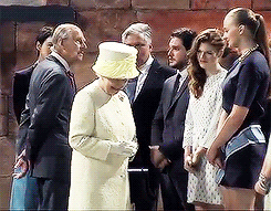titansdaughter:  Queen Elizabeth visiting the set of Game Of Thrones at Titanic Studios in Belfast 