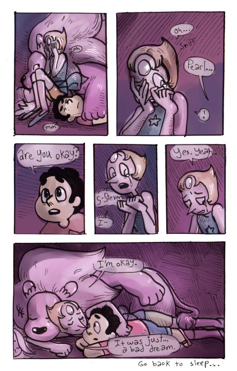 topsecretumbreonage:  goopy-amethyst:  three-legged-cow:  I’ve been thinking a lot about Pearl lately  ur not allowed to play with my heart like that   Why would you do that