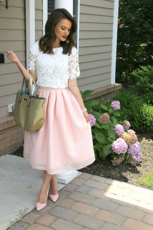 lace, summer fashion, pink, fashion, classy, preppy, spring fashion from HeelsFetishism