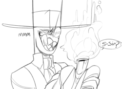 themcnobody:  Realize I never posted this, but BH basically vaping one of the HC I like for Flug’s Head! How else you gonna kiss?