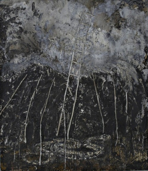 Anselm Kiefer (German, b. 1945, Donaueschingen, Germany) - Untitled, 1984 Paintings: Oil, Straw, She