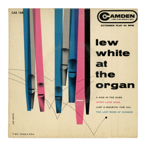 thriftstorerecords:  Lew White at the OrganCamden Records/USA  