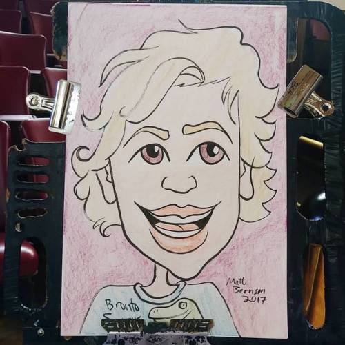 Drawing caricatures at Memorial Hall in Melrose!  #art #drawing #caricatures #artistsontumblr #artistsoninstagram #melrose #melroseartsfestival #ink #portrait #artstix #prismacolor  (at Melrose Memorial Hall)