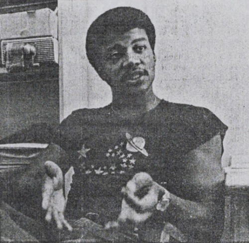 humanoidhistory:Neil deGrasse Tyson in groovy space T-shirt while doing post-grad work at the Univer