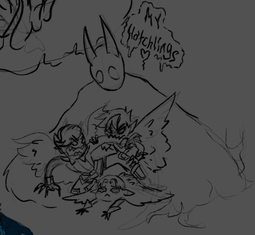 Jason is biting Dick. they are both stepping on Tim. Tim is a sad baby. bat dad is distracted by his babies' cuteness