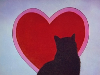 mybloodiedvalentine:My cat watching the Care Bears cartoon 