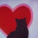 mybloodiedvalentine:My cat watching the Care Bears cartoon 