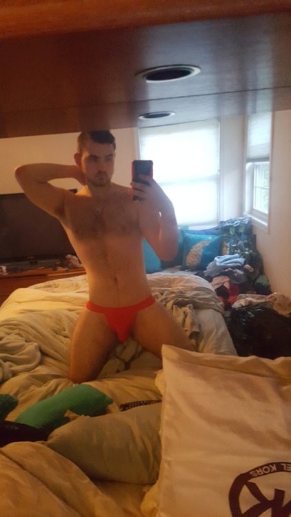 the-shameless-wolf: the-shameless-wolf:  Got my first jockstrap, really needed that extra support in the 🍑 department  I left them at home in long island but I want to feel sexy again 😭 