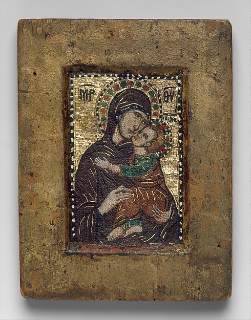 byzantine-world:Portable Icon with the Virgin Eleousa (early 1300s, Constantinople)Images of the Vir