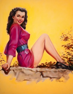 pinupgirlsart:  T.J. Kuck (via Pin Up and