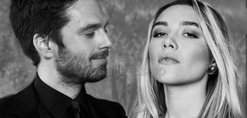 Sebastian Stan and Florence Pugh crackship gif - requested by anon&mdash;&mdash;&mdash;&