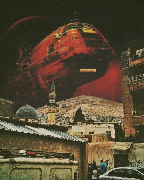 ayhamjabr: Damascus Under Siege.Part-2/دمشق تحت الحصار. A fleet of martian spacecrafts besieges and 