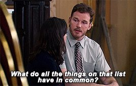 parksbinch:I made a list of everything that I know you like: playing with our dog, staring contests, sex with me, et cetera. 