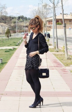 fashion-tights:   LOOK CON COLETA, SHORTS