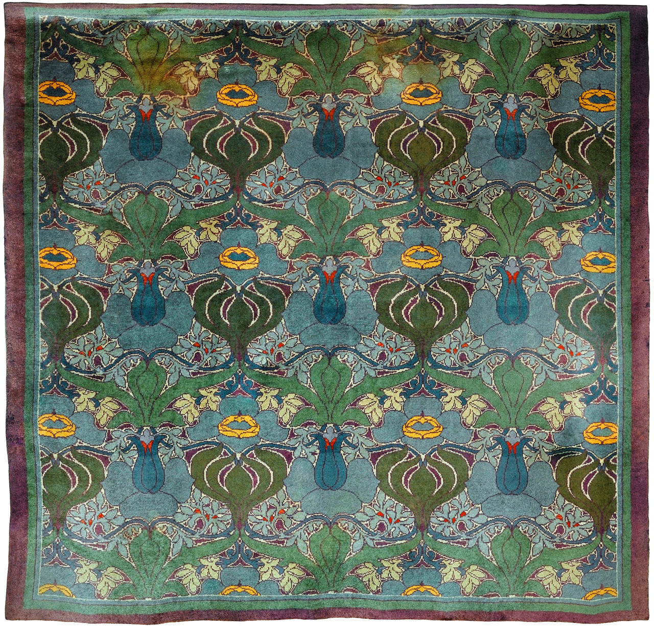 ufansius:The Donnemara carpet - Charles Francis Annesley Voysey, early 20th century.