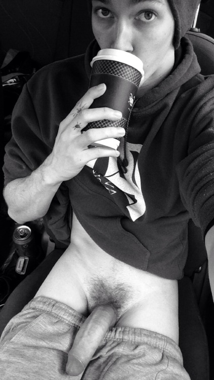 dirtygaymedia:  Cock and coffee, good way to start your mornings….just needs cum.