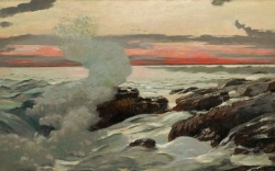 clawmarks: West Point, Prout’s Neck - Winslow Homer - 1900 - via The Clark