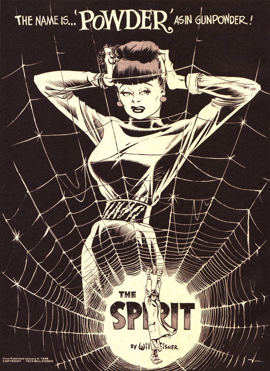 Splash page from The Spirit No.2 (Warren, 1974). Art by Will Eisner.From Oxfam in