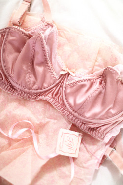 hawaiiancoconut:  Beautiful pink silk bra