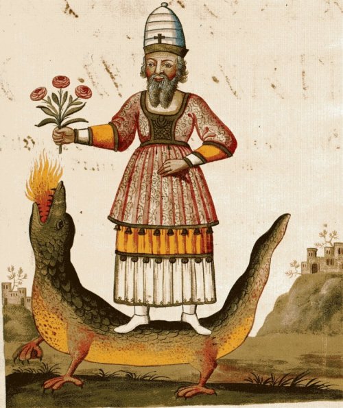 sporadicq:Image of Zoroaster, from the 18th century manuscript on alchemy Clavis Artis, attributed t