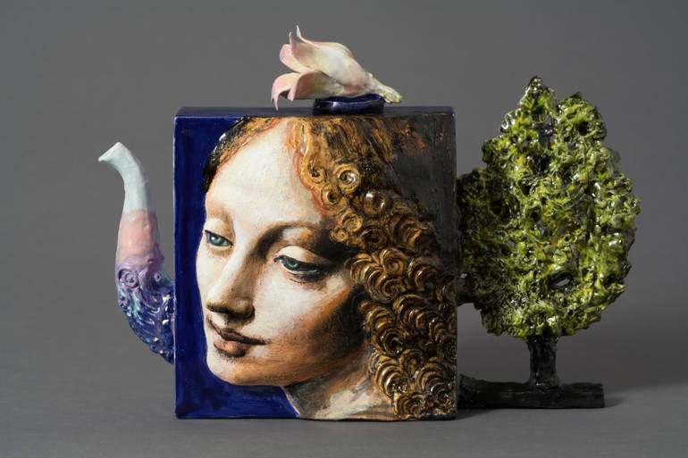 crossconnectmag:  The Humorous Ceramic Tea Pots and Old Master Art of  Noi VolkovArt