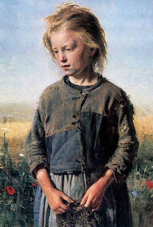 artist-repin: A Fisher Girl, 1874, Ilya RepinMedium: oil,canvas